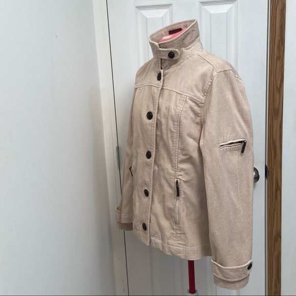 Relativity women khaki corduroy long sleeves buttons closure jacket. Size L.Used - Picture 8 of 15